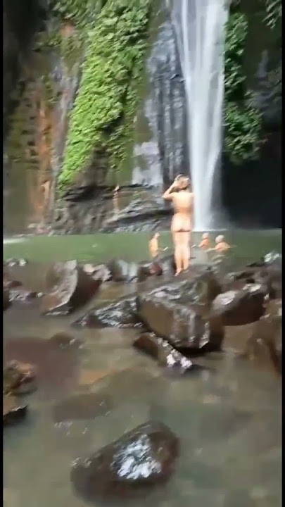 4 angels at the exotic waterfalls‼️ #baliwaterfalltour