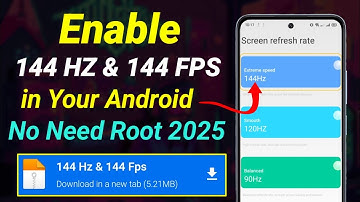 How to Use 144HZ Refresh Rate & 144 FPS in Any Mobile || Gaming Phone Tutorial || 2025