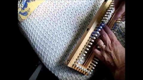 double e wrap cast on for knitting boards