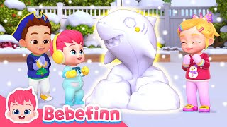 ❄️ Playing In The Snow ☃️| Bebefinn Christmas Nursery Rhymes | Winter Song