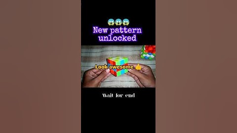 "Rubik’s Cube Pattern 🔥 | Mind-Blowing Design in Seconds!" #shorts