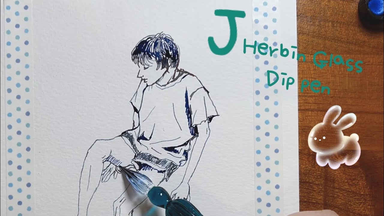 J. Herbin Glass Dip Pen review YouTube