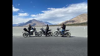Leh - Ladakh trip. Nubhra valley, Khardungla Pass, Diskit Monaestery, Hundar,  sandunes, Sangam.