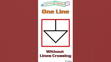One Line Without Overlapping. (When being drawn, the line does not go over itself.) #shorts