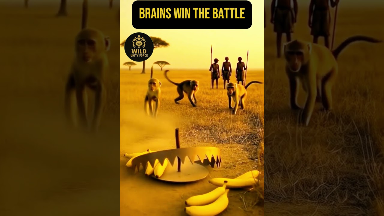 Monkey vs The Trap Brains Over Instinct!