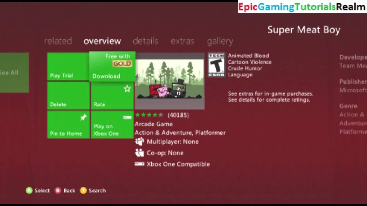 Tutorial For How Download Super Meat Boy For Free On Xbox ... - 