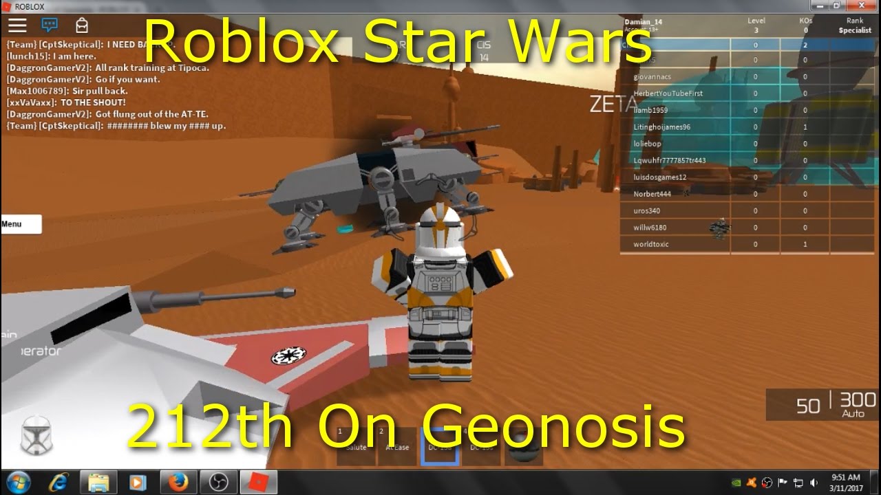 Roblox Star Wars 212th On Geonosis With Tanks Youtube - 212th roblox