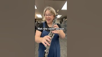 Oboe & Clarinet are the same right? #clarinet #band #oboe