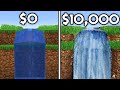 $0 VS $10,000 Minecraft