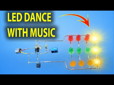 DIY-LED-Lichtschaltung mit Musiksteuerung | LEDs tanzen im Takt der Musik | Einfaches Projekt