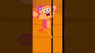 Five Little Monkeys Jumping On The Bed With Lyrics | Captain Discovery shorts nurseryrhymes
