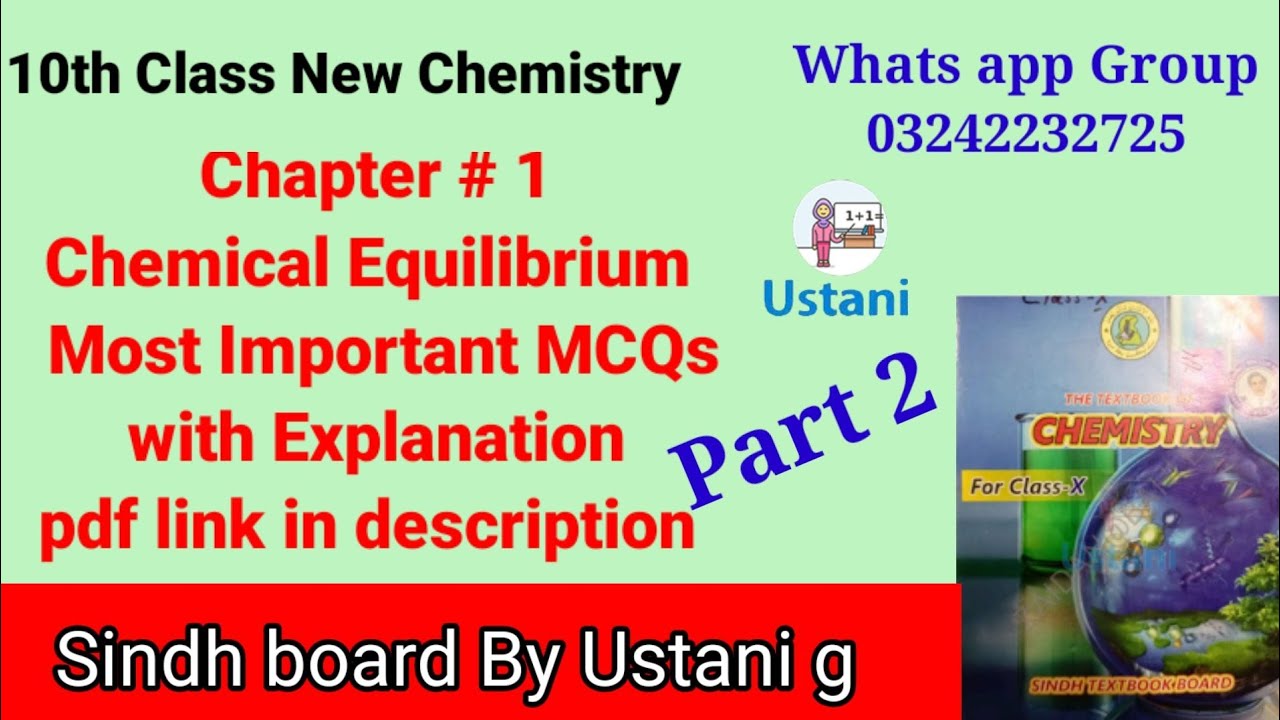 10-class-new-chemistry-chemical-equilibrium-most-important-mcqs