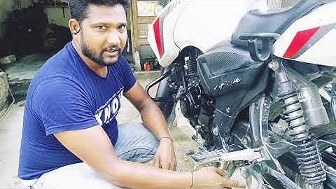 TVS Apache RTR bs6 chain sprocket cut cut cut sound problem solve