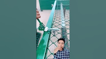 chain link fence installation process #machine #viral #fence #trendingnow #youtubeshorts #shorts