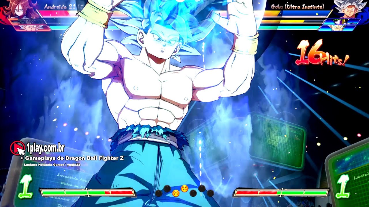 Dragon Ball Fighter Z! Androide 21 (Jaleco) Vs. Goku (Ultra Instinto) Galactic Arena Stage!