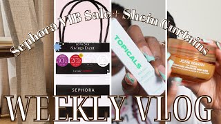 Sephora VIB Sale | Shein Curtains | BerryFae #weeklyvlog #berryfae #sheinhaul #sephorasavingsevent