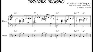 Besame mucho - Minus one - Play along para piano/bajo/piano/bass chords