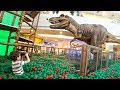 BRINCANDO no PARQUINHO do DINOSSAURO com Piscina de Bolinhas Gigante - Vídeo Infantil