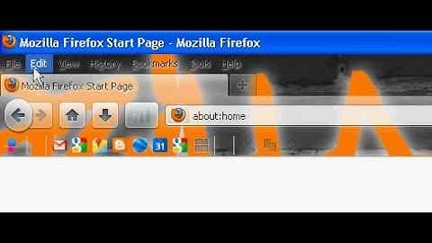 Firefox Help (How To Change The Menu Bar)