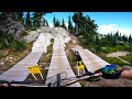 This rocky bike park has one of the coolest jump lines