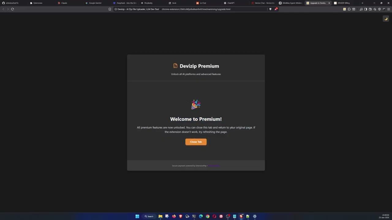Devizip | Upload ZIP to Grok, Gemini, Claude & DeepSeek – Full