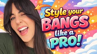 HOW to style your bangs! Curtain bangs and fringe hair tutorial
