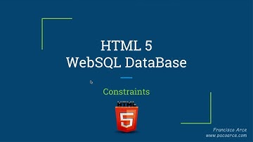 Los modificadores de las columnas o constraints SQLite WebSQL