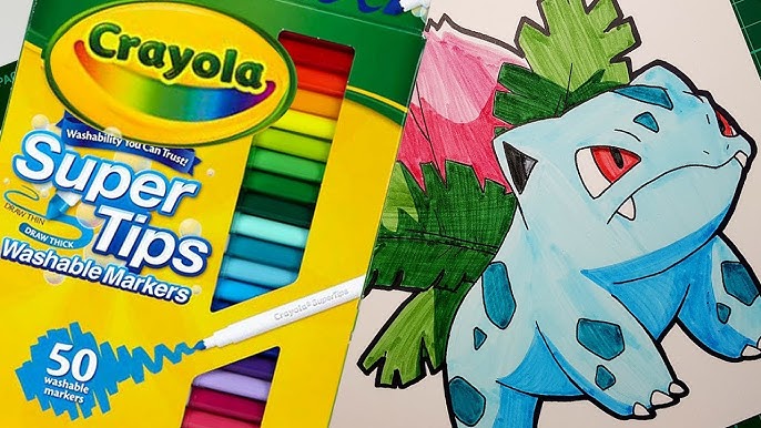 Kay Creates - 86/100 swatches of Crayola Supertips (bought