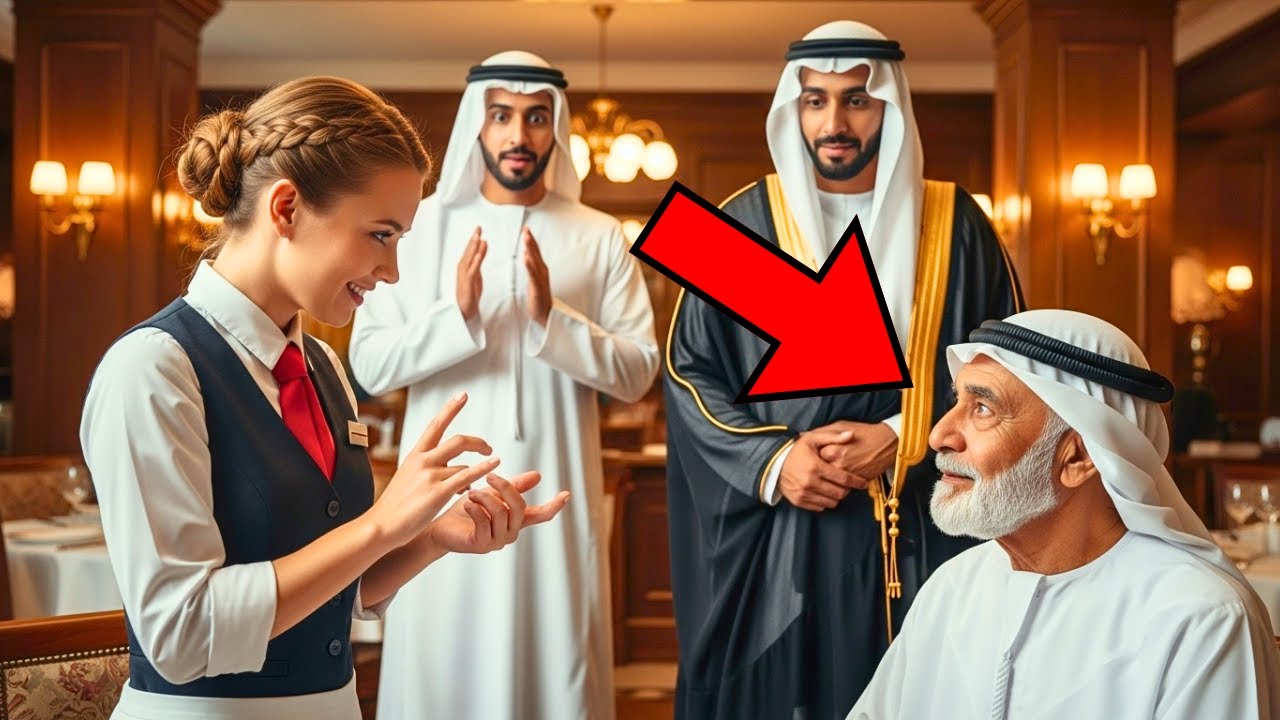 Nieśmiała kelnerka wita głuchoniemego Araba językiem migowym — nie wiedząc, że obserwuje ją jego syn