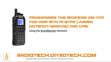 DMR -  Progaming a DMR Radio with CPS for the Brandmeister Network and Jumbo HotSpot!