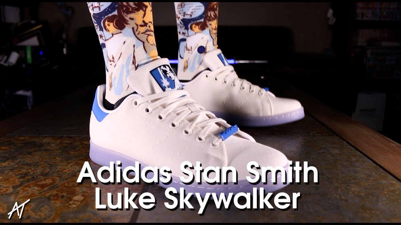 Adidas X Star Wars Stan Smith Luke Skywalker Detailed look and Review - YouTube