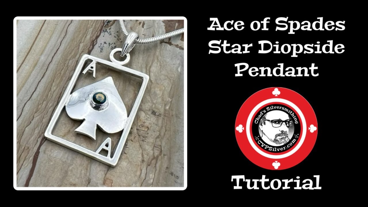 Ace of Spades Pendant: A Silversmithing Tutorial - YouTube
