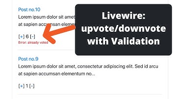 Laravel Livewire: Upvoting Posts without JavaScript