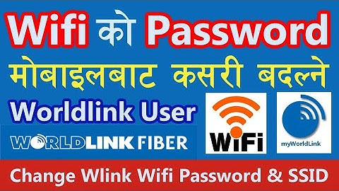 How to change Wi-Fi name and password of WorldLink 🌐 internet.