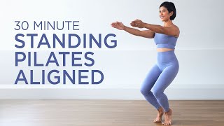 A 30-minute Standing Pilates Workout For Beginners That Focuses On Leg Alignment.