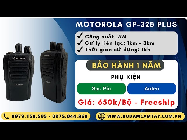 Bộ Đàm Cầm Tay Mini | Hướng Dẫn Sử Dụng Bộ Đàm Motorola GP-328 Plus | Bộ Đàm Thoại Tốt Nhất Năm 2024