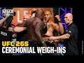 Derrick Lewis And Ciryl Gane Have Fiery Staredown At Ceremonial Weigh-Ins | UFC 265 | MMA Fighting