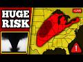 🔴 BREAKING TORNADO OUTBREAK COVERAGE - Violent Tornadoes Possible With LIVE Storm Chasers...