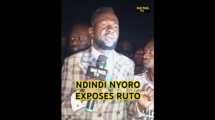 NDINDI NYORO EXPOSE RUTO #trendingshorts #kalonzo #gachaguanews #gachagua #ruto