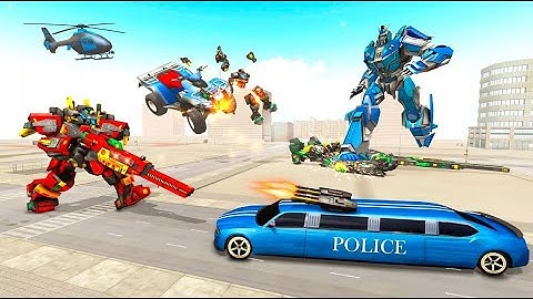 Police Robot Car Transporter - Police Car Game - Android Gameplay Walkthrough