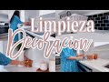 LIMPIA DECORA CONMIGO || QUITANDO DECORACION || TREMENDO CAMBIO 🤍🖤