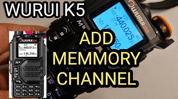 QUANSHENG (WURUI) K5 Add Memory Channel - Origional Software