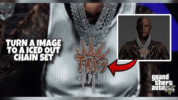 Face Tattoo & Turning A Image/Logo Into A Iced Out Chain Set GTA 5 RP (FiveM) | Blender 3D Modeling