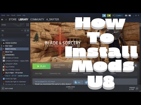 How to INSTALL mods in Blades and Sorcery U8