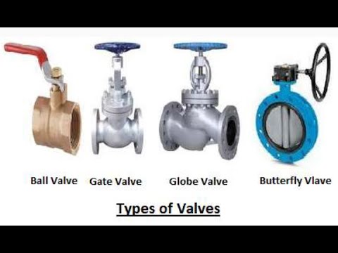 type of valves انواع البلوف - YouTube