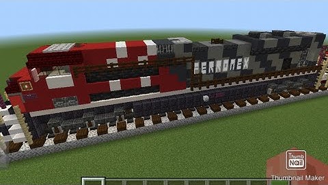 Minecraft Ferromex SD70ACE Locomotive Tutorial