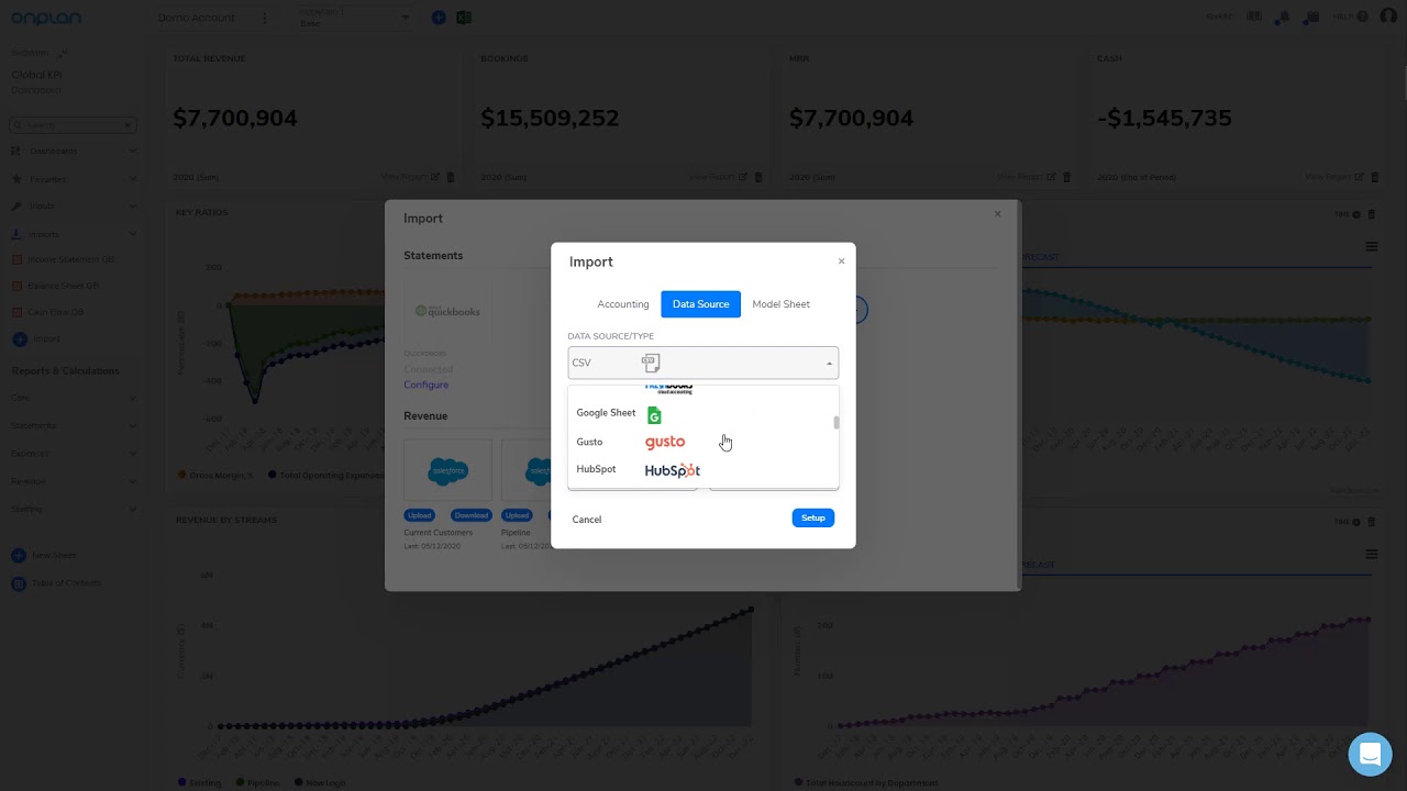 OnPlan - Data Integrations
