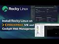 Install Rocky Linux on Promox VE and Cockpit Web Management