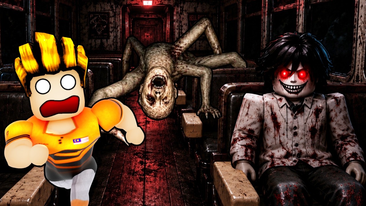 Seram Horangi Diganggu Penumpang Anomali Dalam Train 😱🚂👻┃Hell Rails The Scary Train Roblox Malaysia