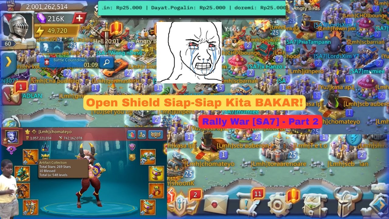 LORDS MOBILE | PARAH KACAU!!  HELIMIC AYAM AYAMIN AKUN TRAPS !!! ONE HIT 14m RED